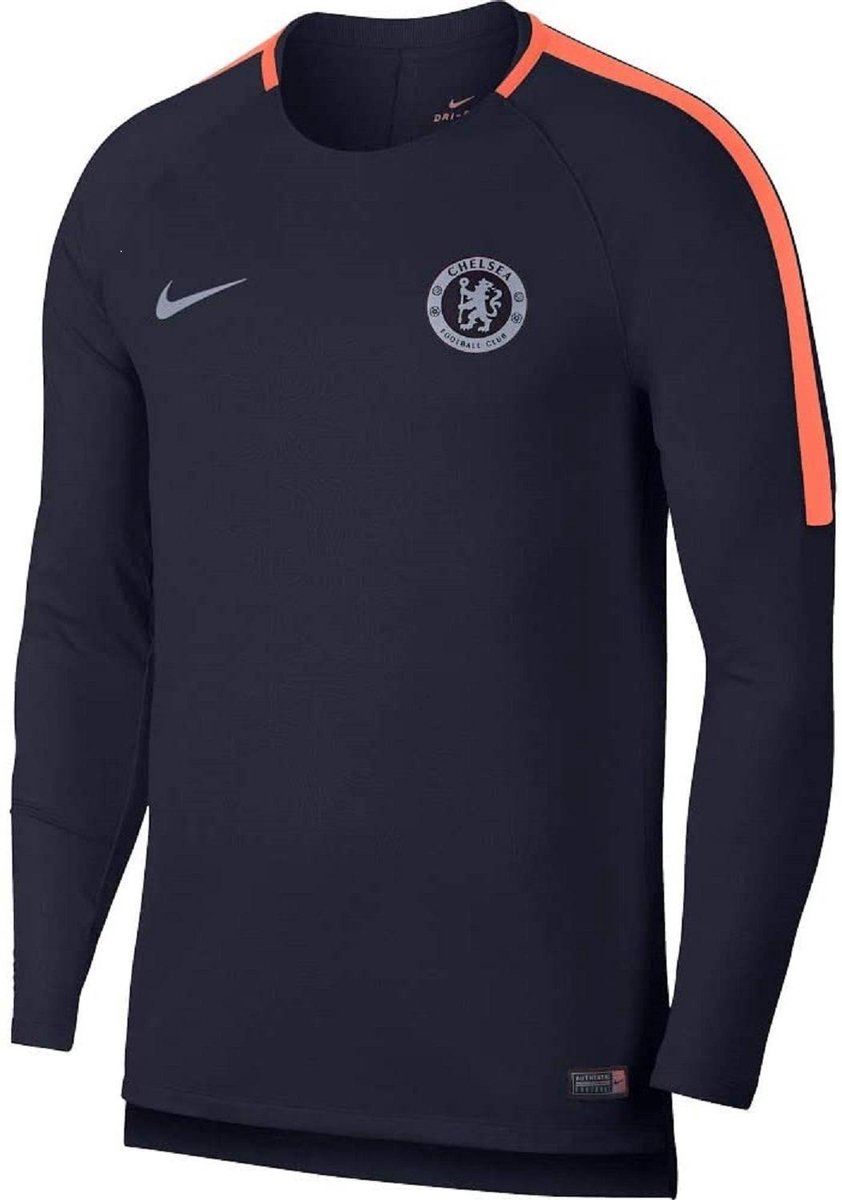 Official Chelsea Mens Long Sleeve Pre Match Training Shirt
