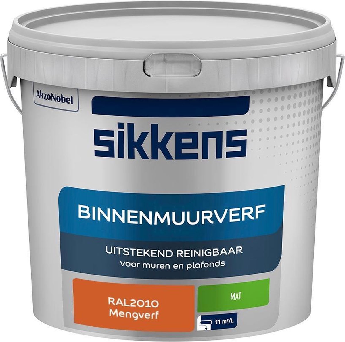 Sikkens Binnenmuurverf Muurverf Mengkleur Mat RAL2010 5L