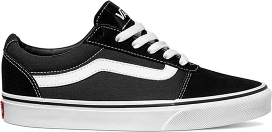 Vans Ward Suede/Canvas Dames Sneakers – Black/White – Maat 38