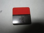 Metalen Tabs 25 stuks elk 20x20mm Indexruiters rood Blanco-beschrijfbaar