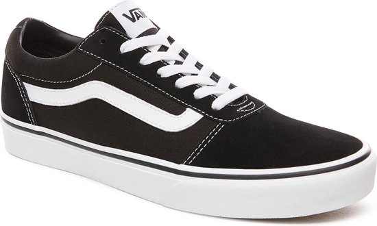 Vans Mn Ward Heren Sneakers - (Suede Canvas) Black/White - Maat 44.5 |  bol.com