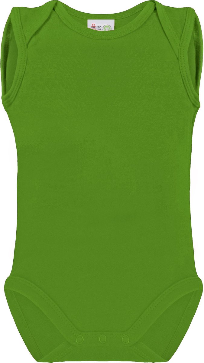 Link Kidswear Unisex Romper GOTS - Lime Groen - Maat 50/56