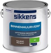 Sikkens - Binnenmuurverf - Muurverf - Mengkleur - Mat - RAL8027 - 2.5L