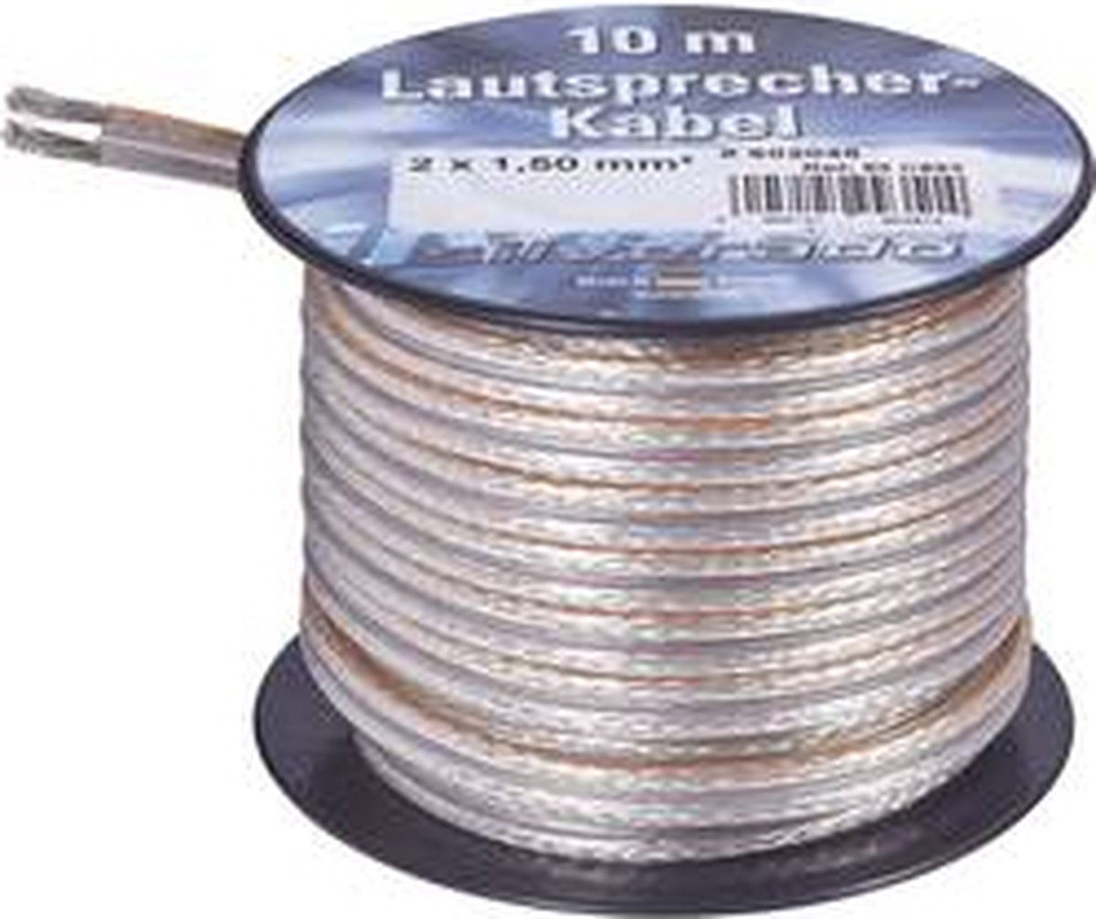 AIV 23555L Luidsprekerkabel 2 x 1.5 mm² Zilver 10 m