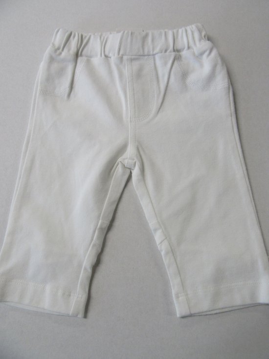 noukie's, pantalon, uni, blanc, tissu sweat léger, 3 mois 62