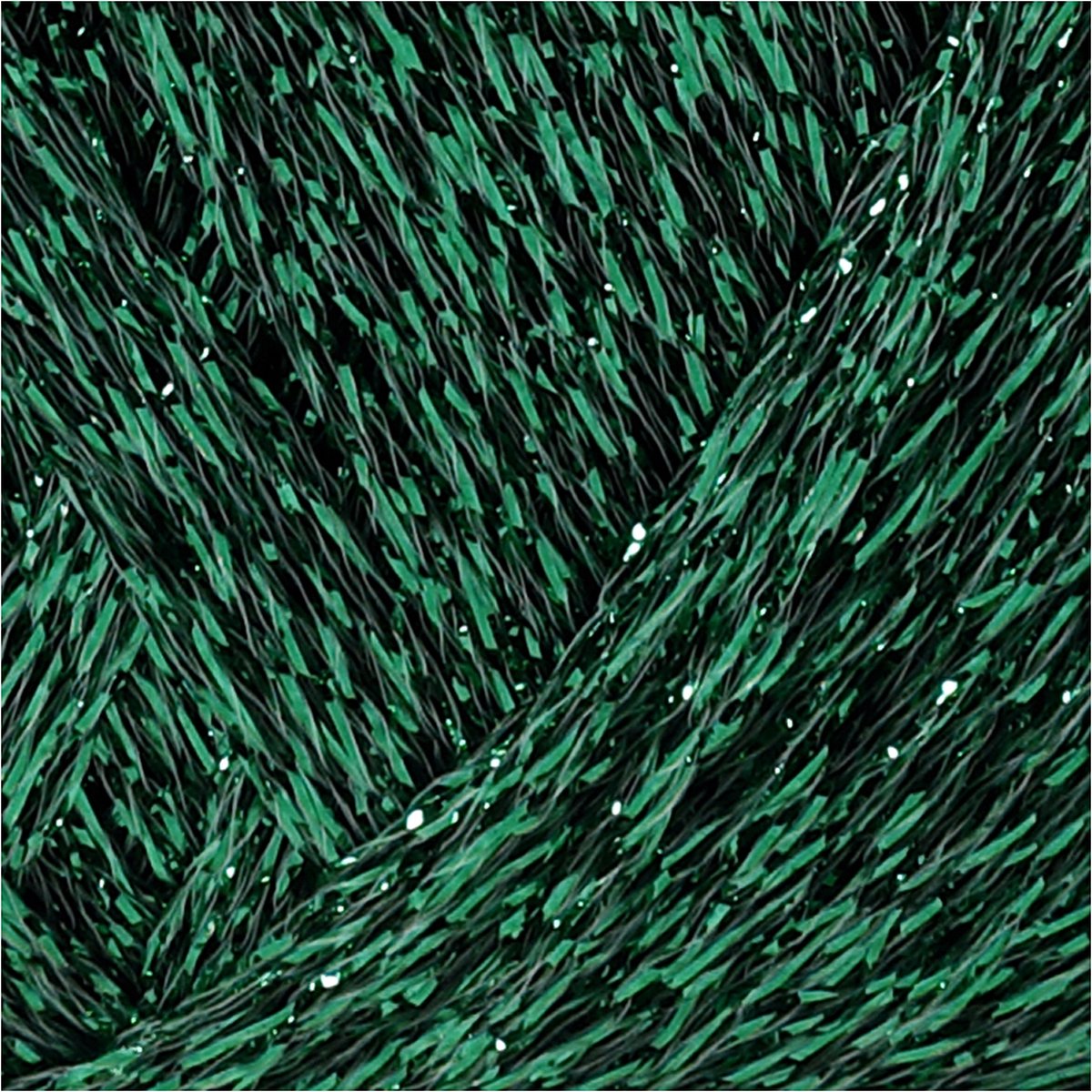 Lurex glitter garen. L: 160 m. groen. 25 gr/ 1 bol