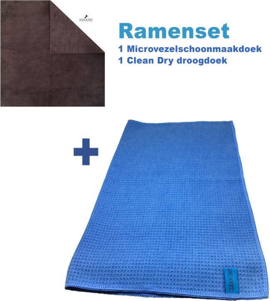 Goedkoopste Ramenset raamdoeken microvezel glasdoeken droogdoek ramen Clean Dry Blauw/Grijs