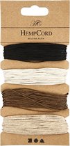 Natuurlijk hennep. bruin harmonie. dikte 0.5 mm. 4x9 m/ 1 doos
