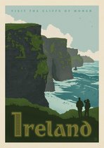 Vintage Landen Poster - Ierland - Wandposter 60 x 40 cm