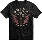 Pride or Die T Shirt Born to Kill Zwart Kies uw maat: S