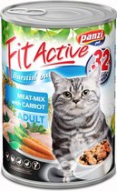 Fit Active - Kattenvoer - Blikvoer - Natvoer - Adult - Meatmix - 10 x 415g