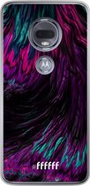 Motorola Moto G7 Hoesje Transparant TPU Case - Roots of Colour #ffffff