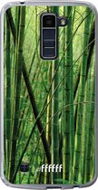 LG K10 (2016) Hoesje Transparant TPU Case - Bamboo #ffffff
