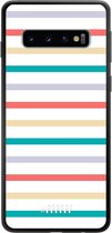 Samsung Galaxy S10 Hoesje TPU Case - Pastel Tracks #ffffff