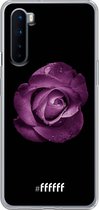 OnePlus Nord Hoesje Transparant TPU Case - Purple Rose #ffffff