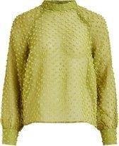 VILA Dames 14063910 JADAS L/S TOP Green Olive - Maat 40