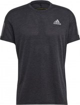 adidas Own The Run Shirt Heren - Grijs / Wit - maat S