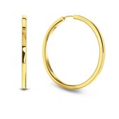 Gold plated oorringen 02.2438.35 | Rochemont by Siebel