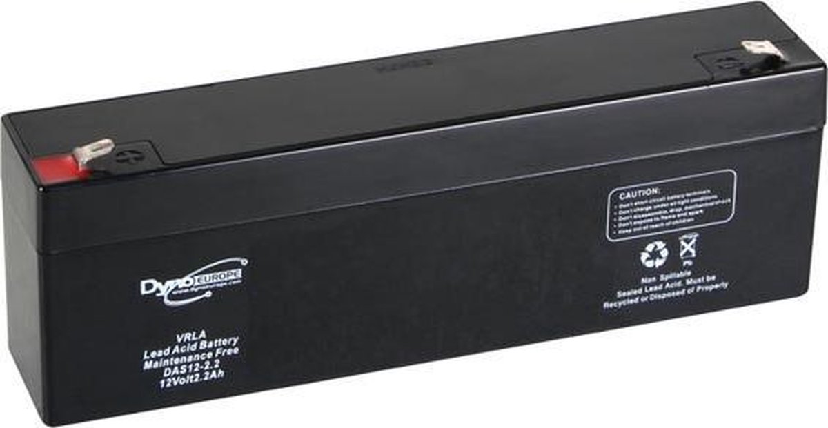 Lood-Zuur-Accu 12V-2.2Ah 177.5X34X66Mm