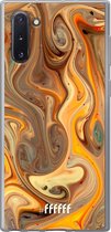 Samsung Galaxy Note 10 Hoesje Transparant TPU Case - Brownie Caramel #ffffff