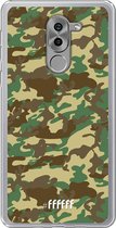 Honor 6X Hoesje Transparant TPU Case - Jungle Camouflage #ffffff