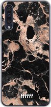 Samsung Galaxy A50s Hoesje Transparant TPU Case - Rose Gold Marble #ffffff