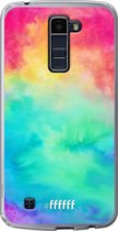 LG K10 (2016) Hoesje Transparant TPU Case - Rainbow Tie Dye #ffffff