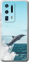 Huawei P40 Pro+ Hoesje Transparant TPU Case - Dolphin #ffffff