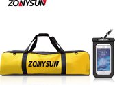 Waterdichte Rugzak & Waterdicht hoesje voor telefoon | Luxe | Drybag | Strandtas | 48L | Zwart