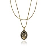 Croyez Jewelry | Sacred Heart Gold Layerup | Rope / 55cm / 65cm
