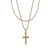 Croyez Jewelry | Cross Gold Layerup | Rope / 65cm / 75cm
