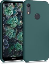 kwmobile telefoonhoesje voor Huawei Y6s (2019) - Hoesje met siliconen coating - Smartphone case in blauwgroen