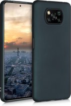 kwmobile telefoonhoesje voor Xiaomi Poco X3 NFC / Poco X3 Pro - Hoesje voor smartphone - Back cover in metallic petrol