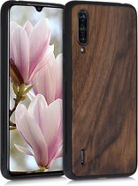 kwmobile telefoonhoesje voor Xiaomi Mi 9 Lite - Hoesje met bumper in donkerbruin - Back cover - walnoothout