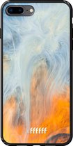 iPhone 8 Plus Hoesje TPU Case - Fire Against Water #ffffff