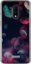 OnePlus 7 Hoesje Transparant TPU Case - Jellyfish Bloom #ffffff
