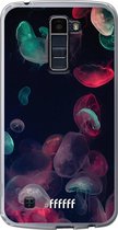 LG K10 (2016) Hoesje Transparant TPU Case - Jellyfish Bloom #ffffff