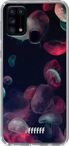 Samsung Galaxy M31 Hoesje Transparant TPU Case - Jellyfish Bloom #ffffff