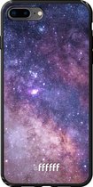 iPhone 8 Plus Hoesje TPU Case - Galaxy Stars #ffffff