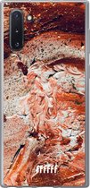 Samsung Galaxy Note 10 Hoesje Transparant TPU Case - Orange Red Party #ffffff