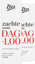 Etos Zachte Daglenzen -1,00 - 30 stuks (2 x 15)