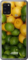 Samsung Galaxy A31 Hoesje Transparant TPU Case - Lemon & Lime #ffffff