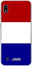 Samsung Galaxy A10 Hoesje Transparant TPU Case - Nederlandse vlag #ffffff