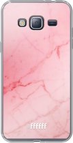 Samsung Galaxy J3 (2016) Hoesje Transparant TPU Case - Coral Marble #ffffff