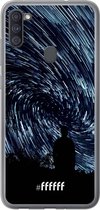 Samsung Galaxy A11 Hoesje Transparant TPU Case - Starry Circles #ffffff