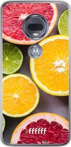 Motorola Moto G7 Hoesje Transparant TPU Case - Citrus Fruit #ffffff