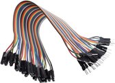 Dupont Jumper kabels 40 stuks (Male-Female) 15cm voor Breadboard - Arduino