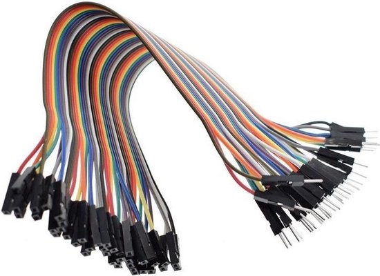 Chytaii Câble Dupont Mâle à Femelle 40P Fils Jumper Wire pour Arduino  Breadboard 10cm