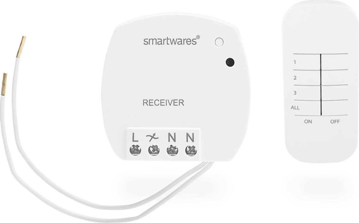 Smartwares SH4-99560 Draadloze Inbouwdimmer set – incl. afstandsbediening – Plug & Connect – Max 100 W
