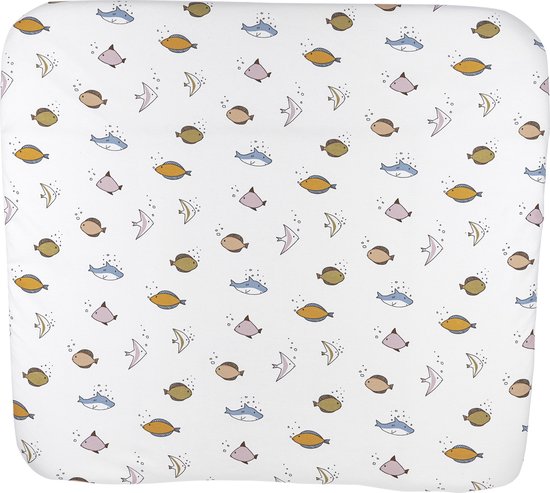 Meyco Baby Sea aankleedkussenhoes - multicolour - 85x75cm